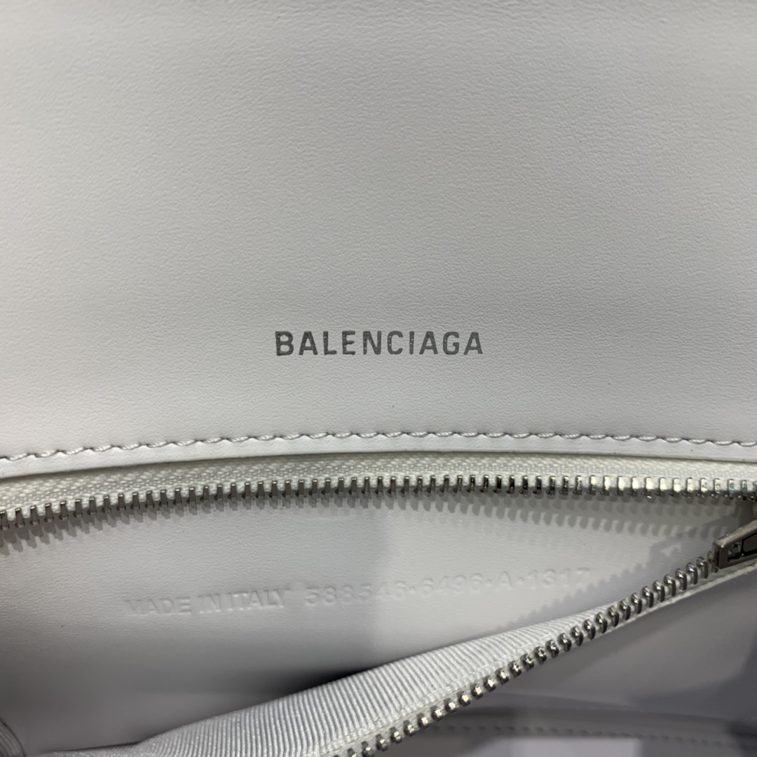 Balenciaga Hourglass XS Handbag Box Calfskin Shoulder Bag Beige